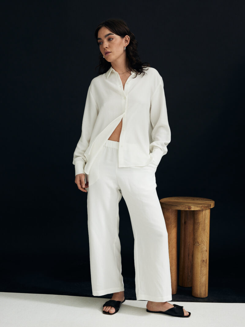 Daily Shirt Soft Modal White - Image 1