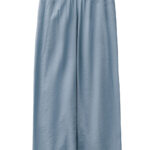 Luftiga byxor i blek indigo