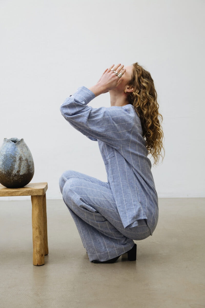 Kraftig linneskjorta - Bild 3