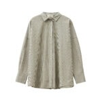Breezy Shirt Khaki and White Stripe