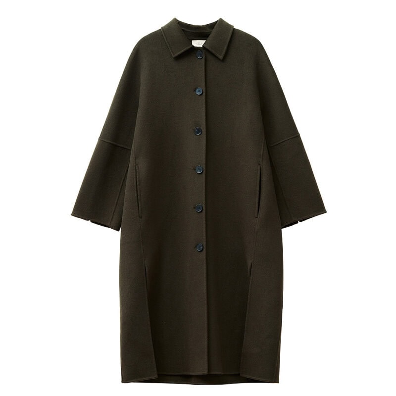 Lyric Coat Luxe Wool Forest Green - Image 5