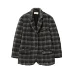 Form Blazer Jacket – Brushed Wool & Alpaca Check - Image 5