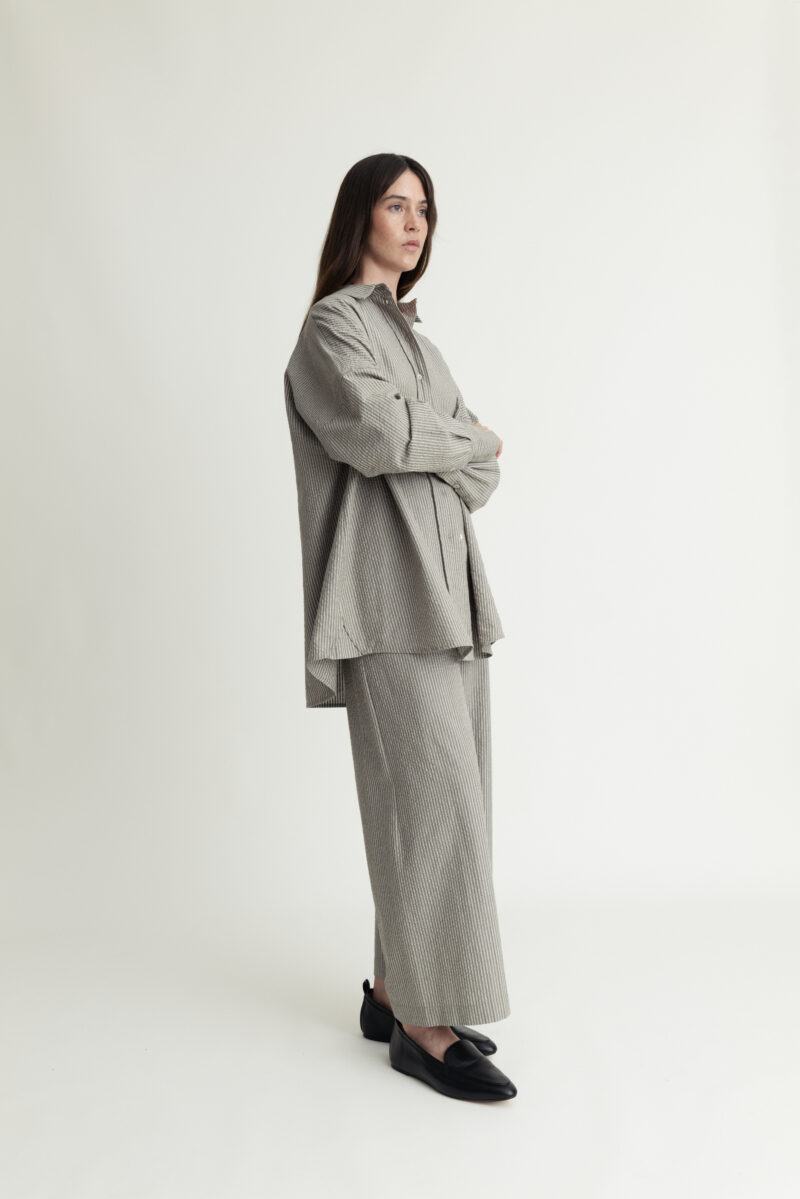 Airy Pants Khaki and White Stripes - Image 3