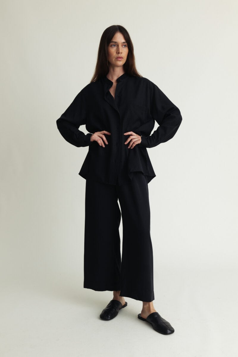 Airy Pants Lyocell Black - Image 1