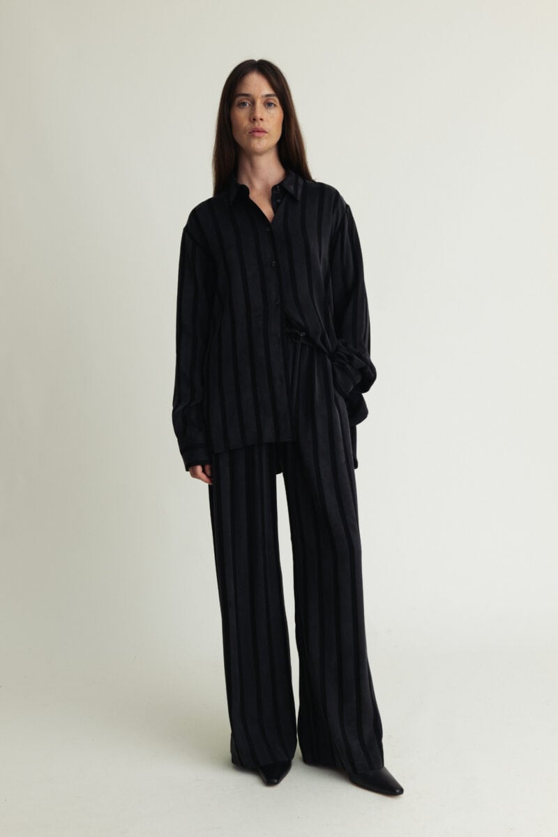 Daily Shirt Black Stripe - Image 1
