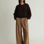 Daily V-Neck Chocolate Brown Melange