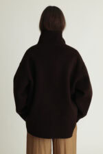 Edge Jacket Luxe Wool Dark Brown - Image 5
