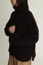 Edge Jacket Luxe Wool Dark Brown - Image 4