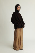 Edge Jacket Luxe Wool Dark Brown - Image 3