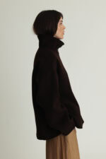 Edge Jacket Luxe Wool Dark Brown - Image 2