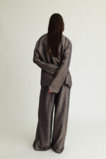 Free Blazer Metallic Grey & Gold Stripe - Image 2