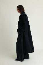Lyric Coat, kashmirblandning, svart melange – Bild 2