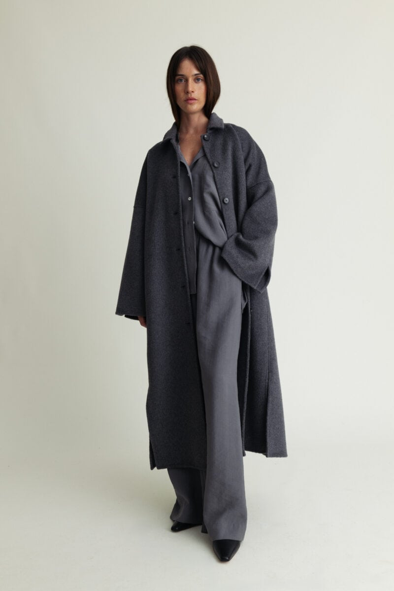 Lyric Coat Grey Melange - Image 1