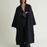 Lyric Coat Cashmere Blend Black Melange