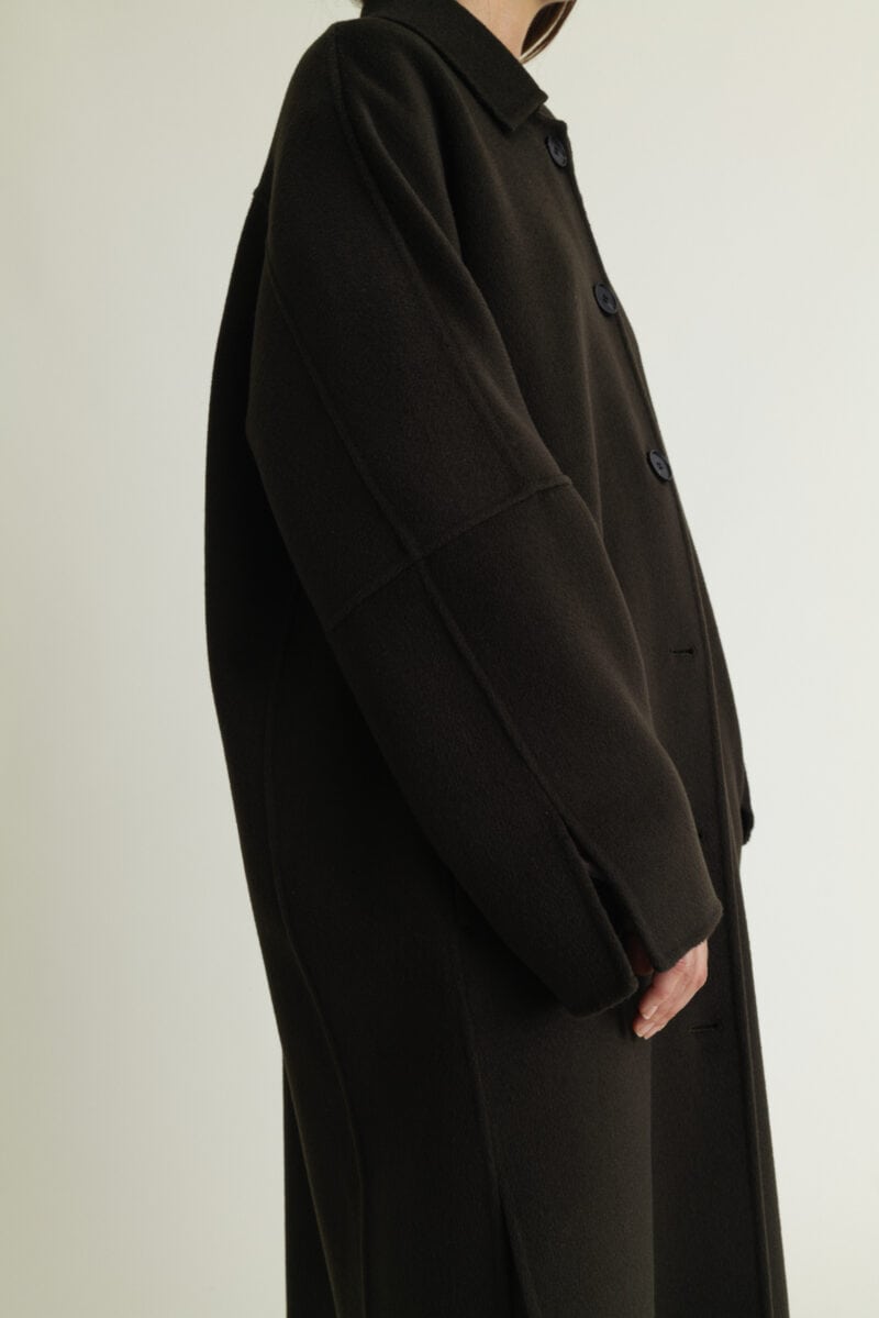 Lyric Coat Luxe Wool Forest Green - Image 3