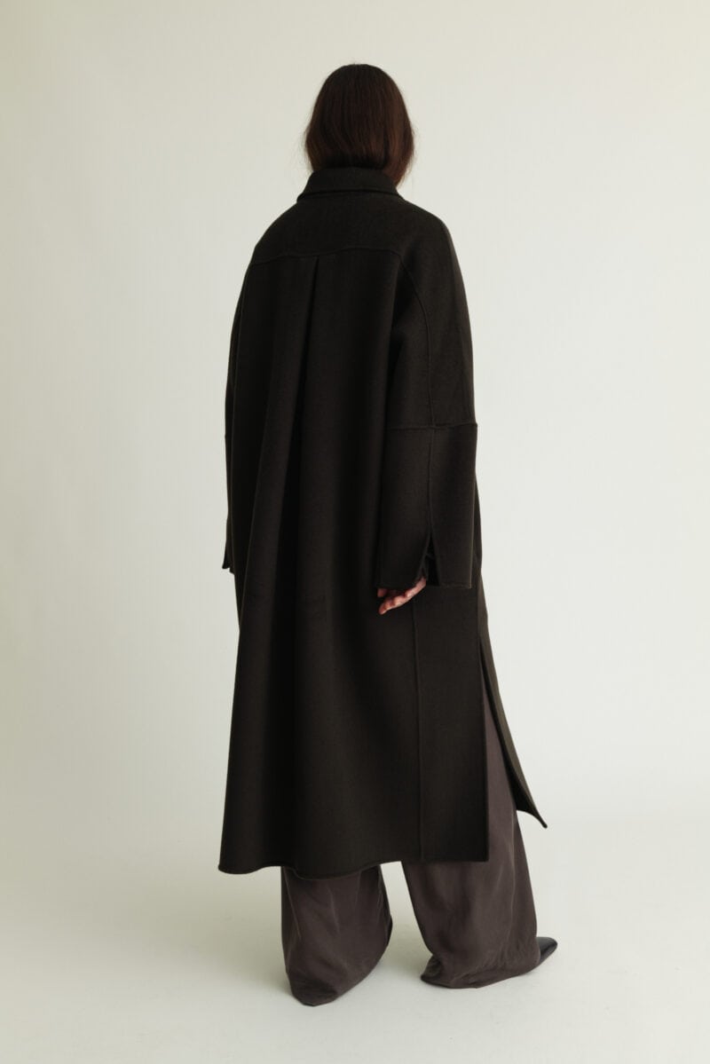 Lyric Coat Luxe Wool Forest Green - Image 2